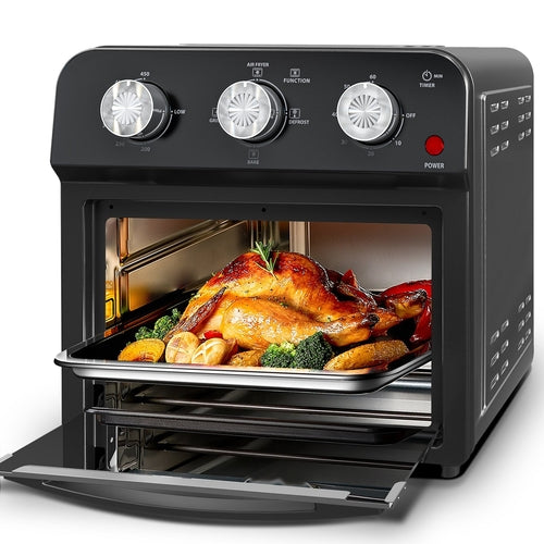 Freidora de aire de 12.5 Qt con parrilla de cocción multifunción avanzada, freír con aire,