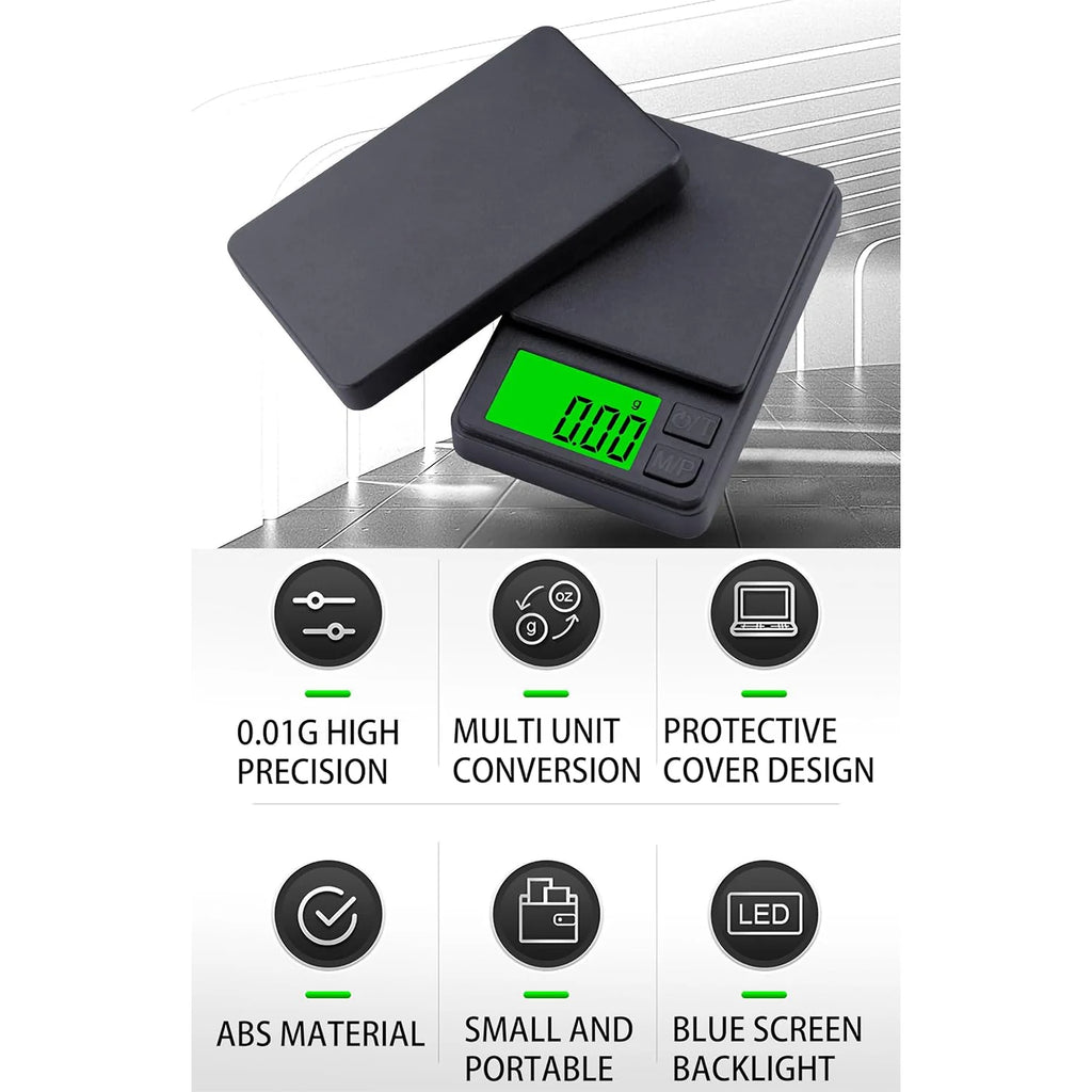 High Quality Digital Pocket Scale 0.01g Accuracy Jewelry Weight Measuring 1kg Capacity Mini Battery Powered 12 Months Warranty