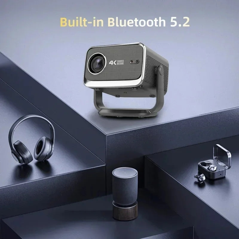 P20 Pro Smart Home Mini Video Projector Android 13 Full HD 1080P with Auto Focus & Keystone 4K Max Resolution Freestyle Beamer