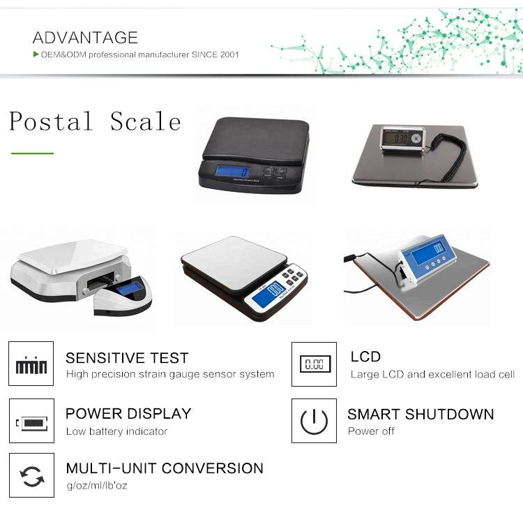 SF-803 Electronic Compact Shipping Scales 30kg Small Digital Parcel Postal Weight Scale