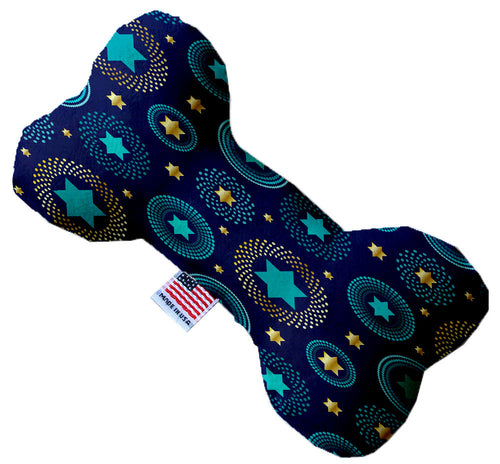 Mirage Pet 1288-CTYBN8 Juguete para perros de lona con hueso y estrella de David azul - 8 pulgadas