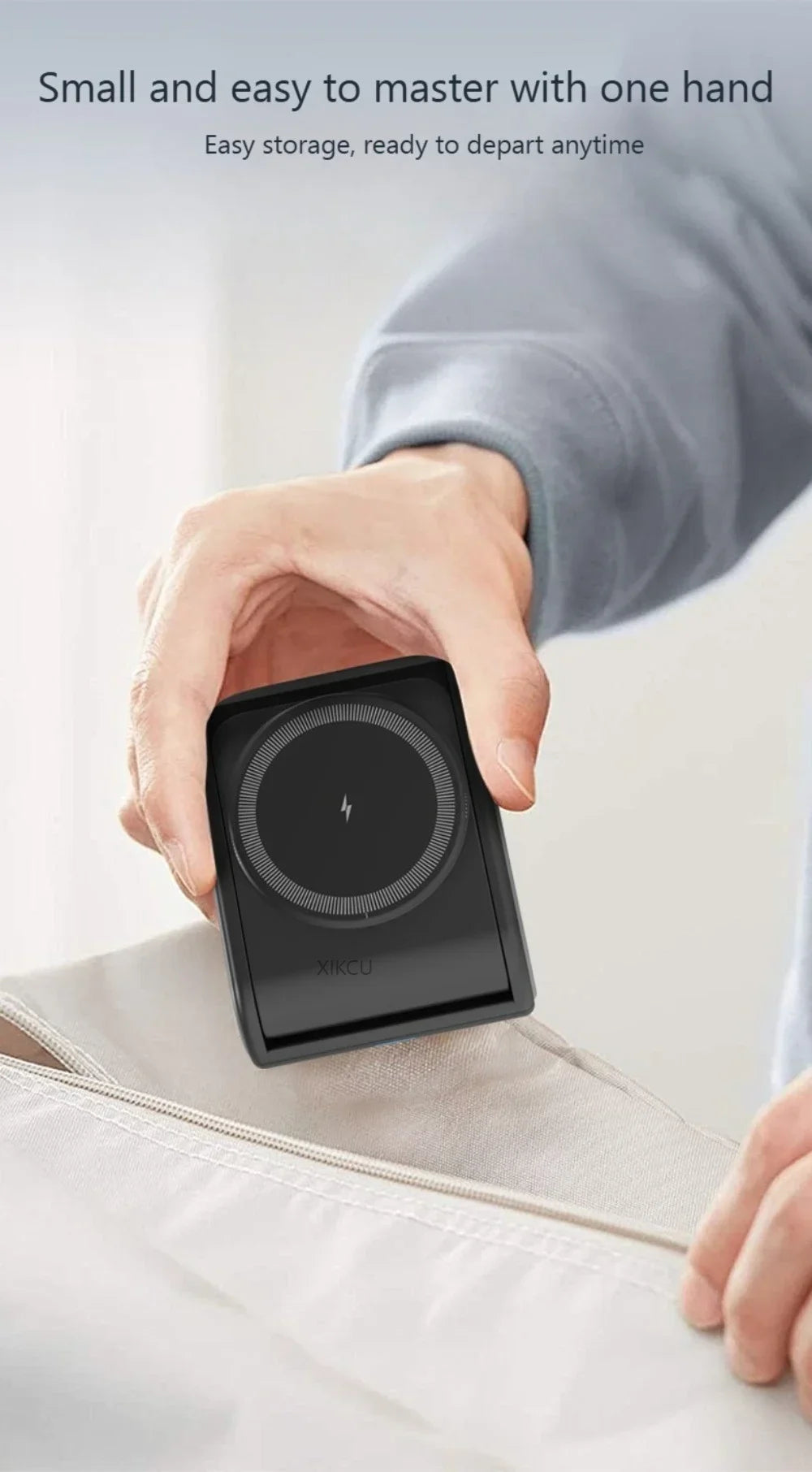 Foldable 4-in-1 Magnetic Wireless Charger Fast Charging Night Light Compatible with iPhone iWatch AirPods Multi-Device Charger