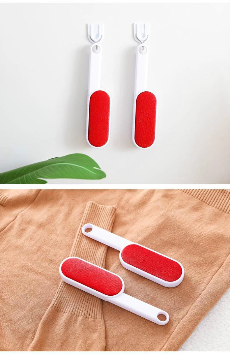 Double Sided Reusable Cleaning Brush Clothes Lint Removal Static Brush Home Coat Suit Brush Pet Hair Remover