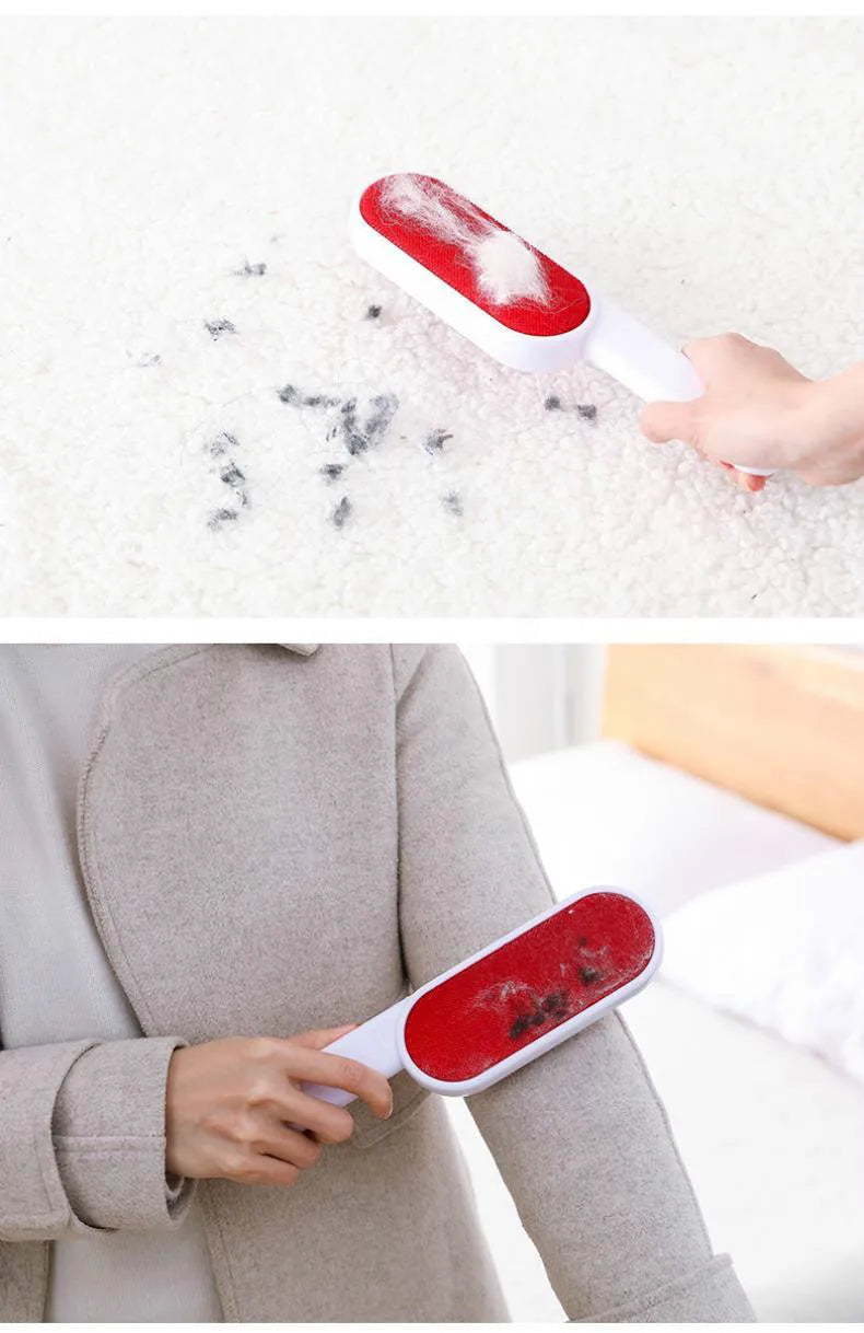 Double Sided Reusable Cleaning Brush Clothes Lint Removal Static Brush Home Coat Suit Brush Pet Hair Remover
