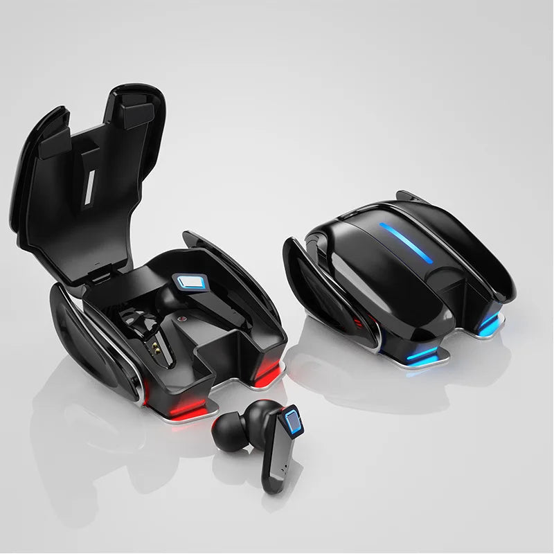 Bluetooth Gaming Earphone Cool Appearance Aluminum Alloy Base Lighting Music Game Dualmode Low Latency HiFi Sound Effect Headset