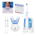Paquete de Cuidado Bucal Avanzado Pursonic – Kit de Blanqueamiento LED, Tiras Blanqueadoras y Cepillo de Dientes Eléctrico