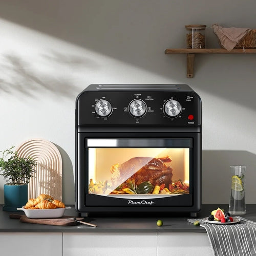 Freidora de aire de 12.5 Qt con parrilla de cocción multifunción avanzada, freír con aire,