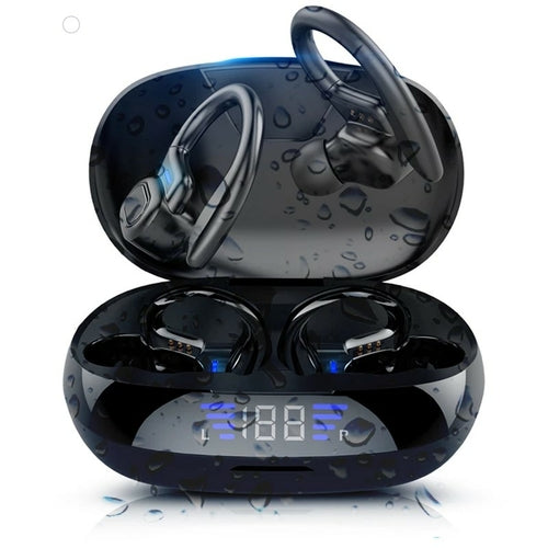 Auriculares deportivos TWS Bluetooth V5.0 con pantalla LED para iPhone Huawei