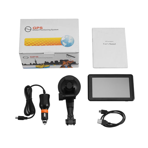 5 Inch Touch Screen Car SAT GPS Navigation Device