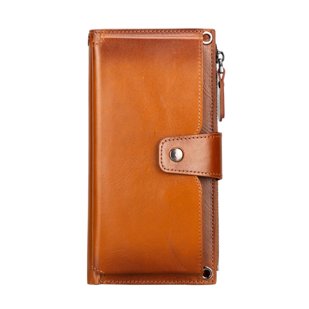 Billetera de cuero con correa para celular Kaycee para mujer
